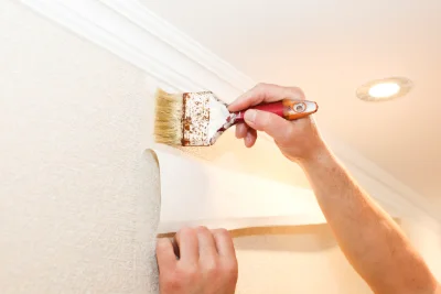 Pose de papier peint à Lengronne — revêtements muraux et toiles de verre